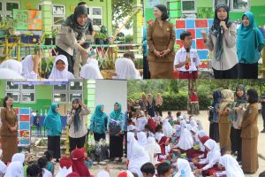Galakkan Aksi Bergizi Konsumsi Protein di SDN 10 Lubuk Besar, Eva Algafry Ajak Orang Tua Lakukan Ini