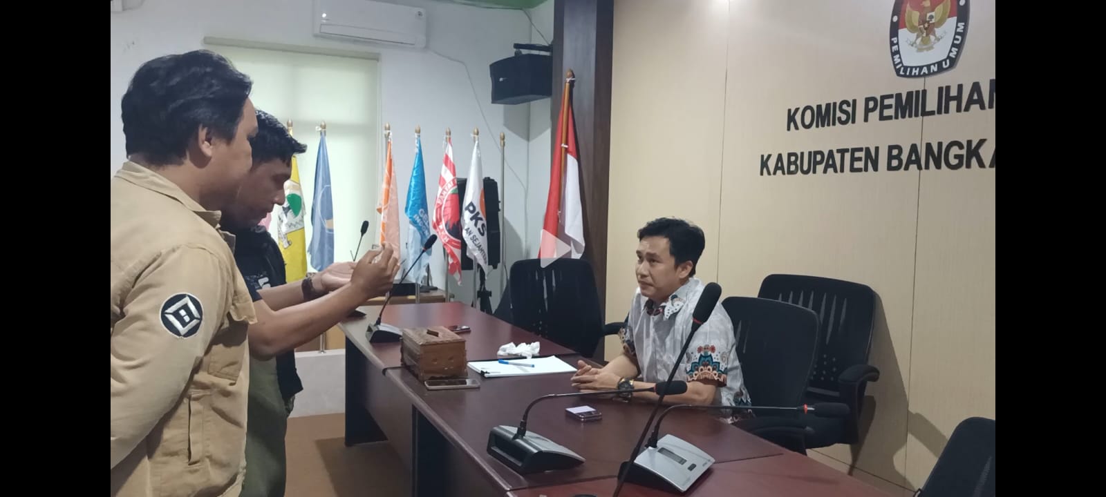 KPU Bangka Tengah Mencatat ada 9 Parpol Yang Memiliki Dana kampanye Nol Rupiah