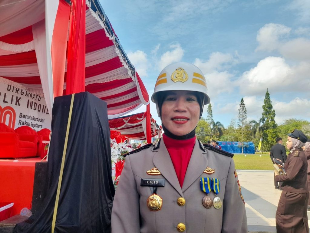 Keren, IPTU Lilis Jadi Komandan Perempuan Upacara Pertama HUT RI di Lingkup Pemkab Bangka Tengah